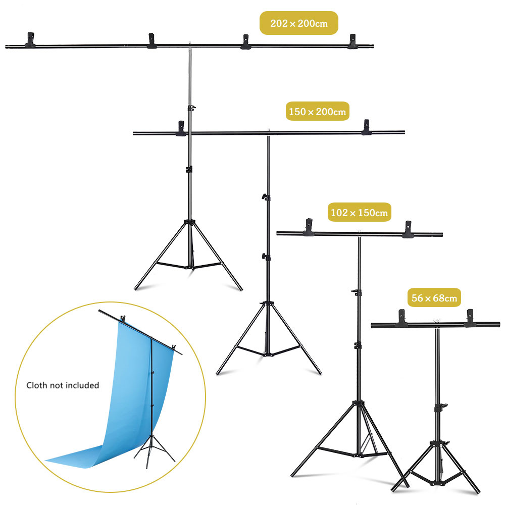 Green Screen Collapsible - Fotoğrafçılık T-şekilli Arka Plan Fon Standı