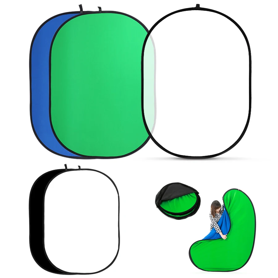 Green Screen Collapsible - TENWISH 100*150 cm / 200*150 cm