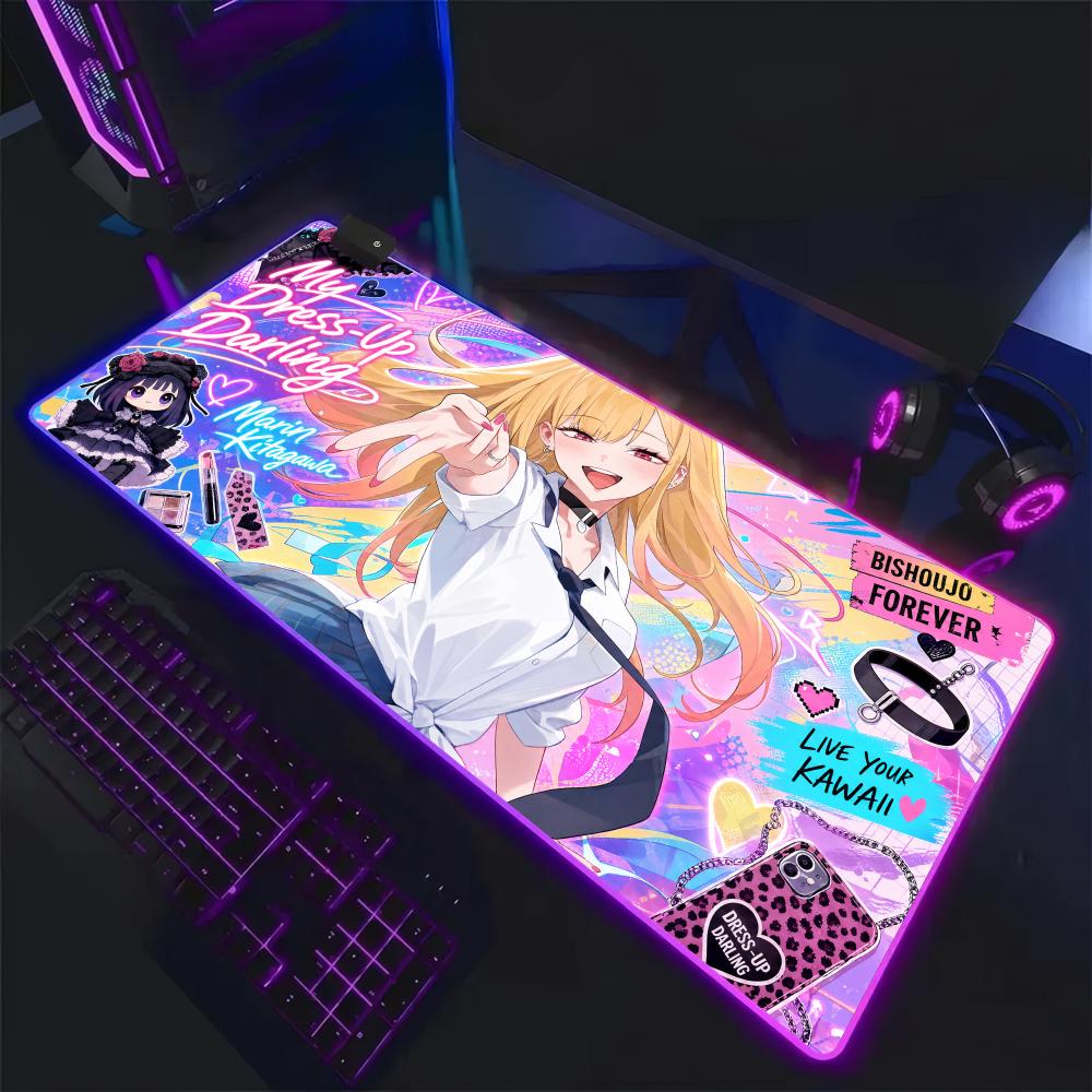 Mouse Pad Extended Rgb - My Dress-Up Darling Mouse Pad RGB,