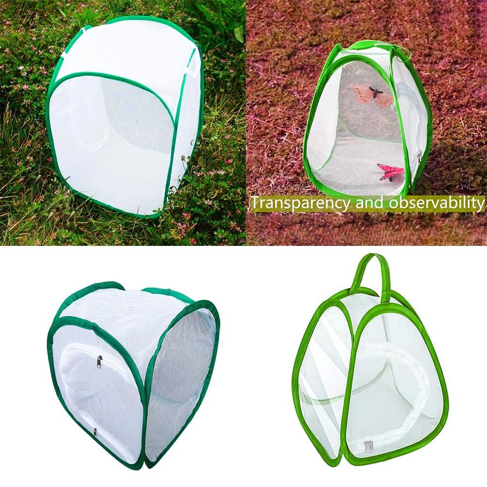Green Screen Collapsible - Yeşil Katlanabilir Böcek Kafesi Fermuar Açılış