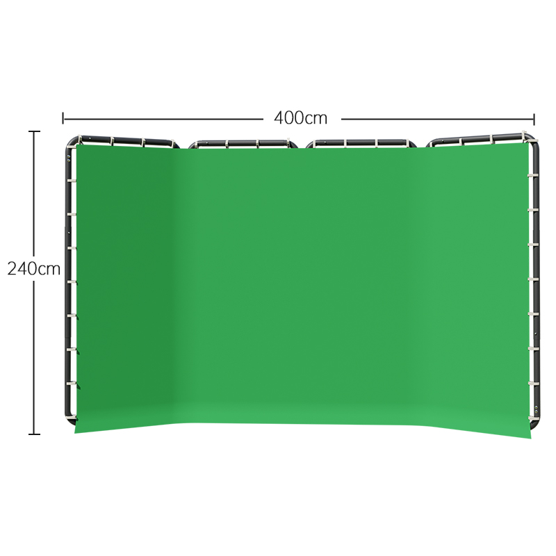 Green Screen Collapsible - SH 240x400cm Arka Plan Standı Çerçevesi,