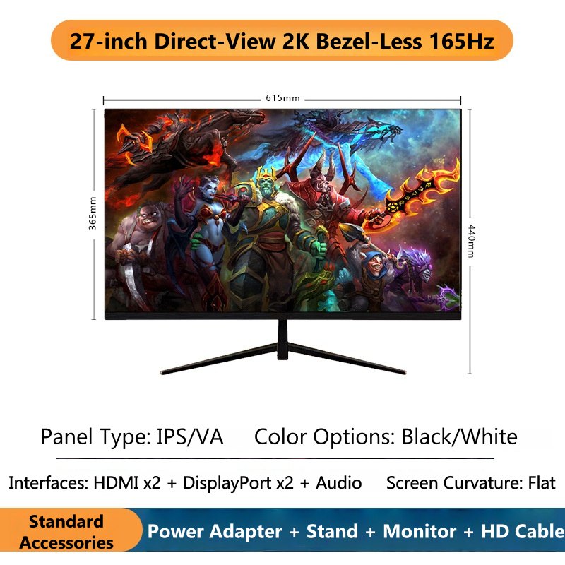 27 İnç 2K Kavisli Oyun Monitör - Esports Gaming Monitor incelemesi ve fiyatı