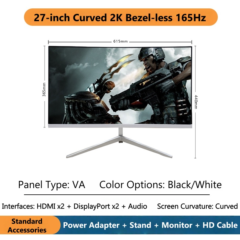 27 İnç 2K Kavisli Oyun Monitör - Esports Gaming Monitor incelemesi ve fiyatı