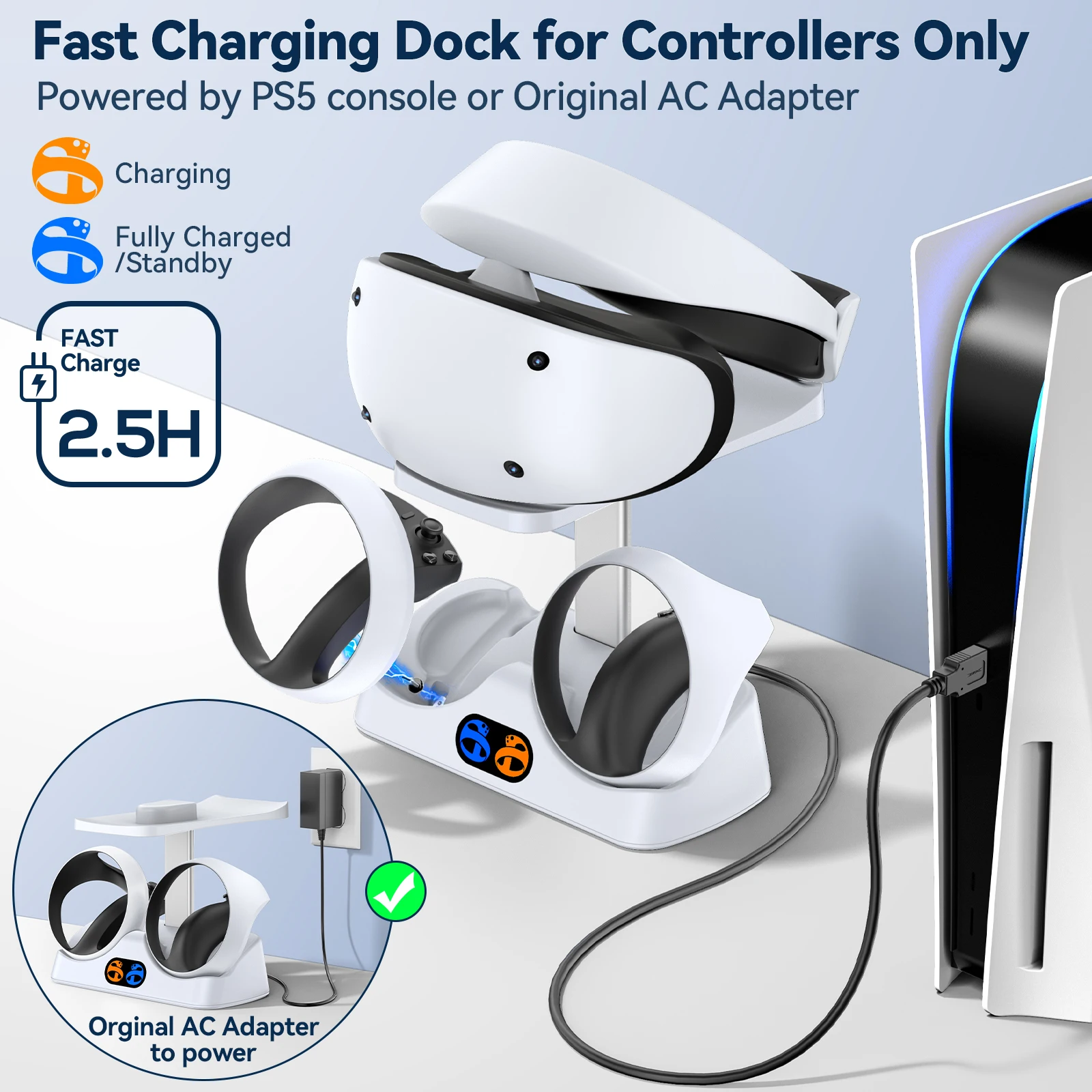 PS5 VR2 için Denetleyici Şarj  - Controller Charging Stand incelemesi ve fiyatı