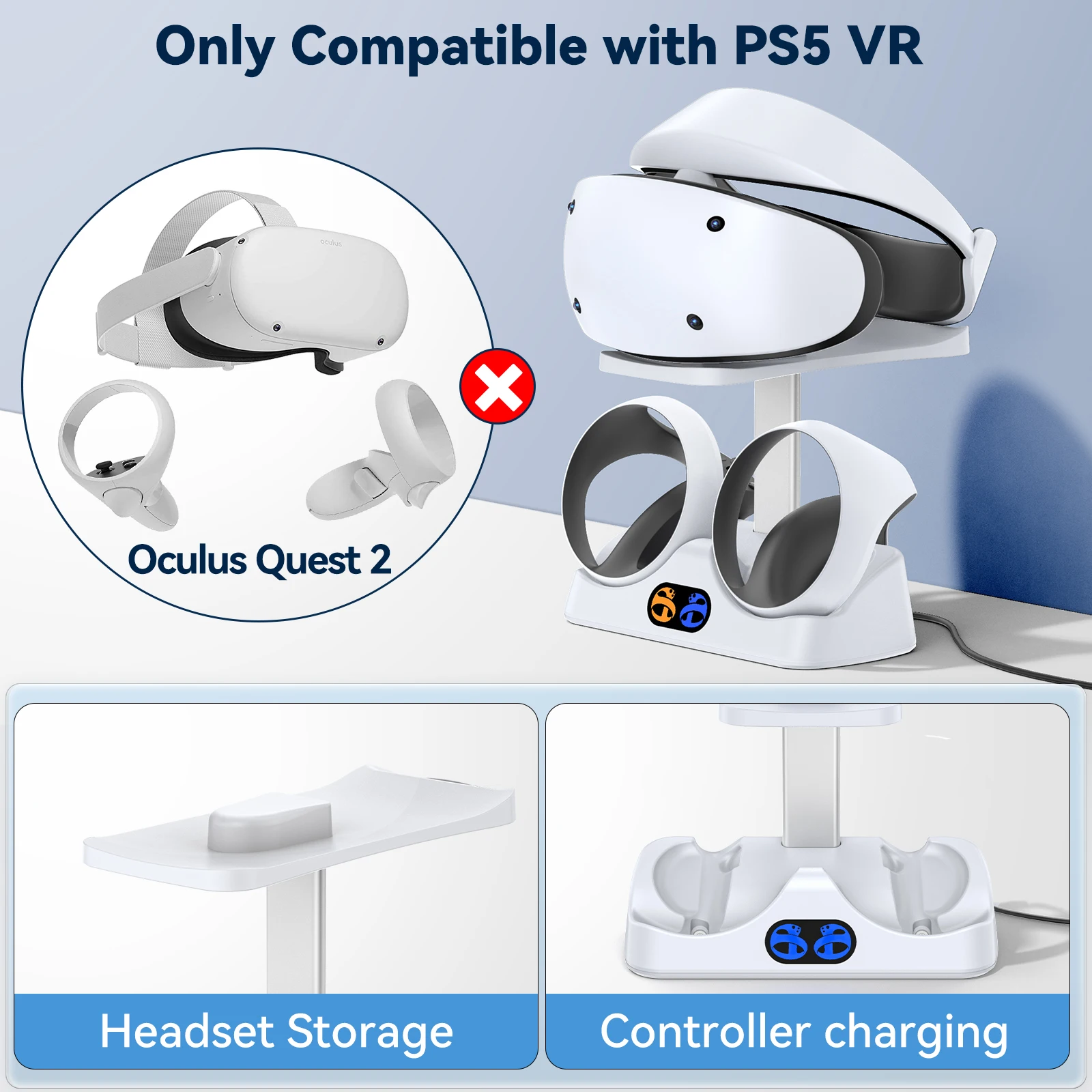 PS5 VR2 için Denetleyici Şarj  - Controller Charging Stand incelemesi ve fiyatı