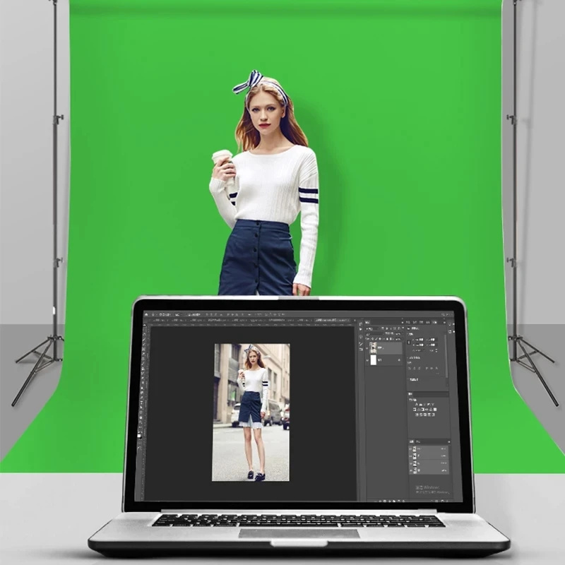 GAINVANE Fon Bezi Beyaz Siyah  - Green Screen Collapsible incelemesi ve fiyatı