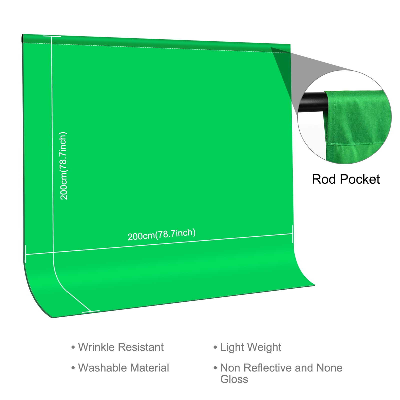 PULUZ 2m X 2m Fotoğraf Arka Pl - Green Screen Collapsible incelemesi ve fiyatı