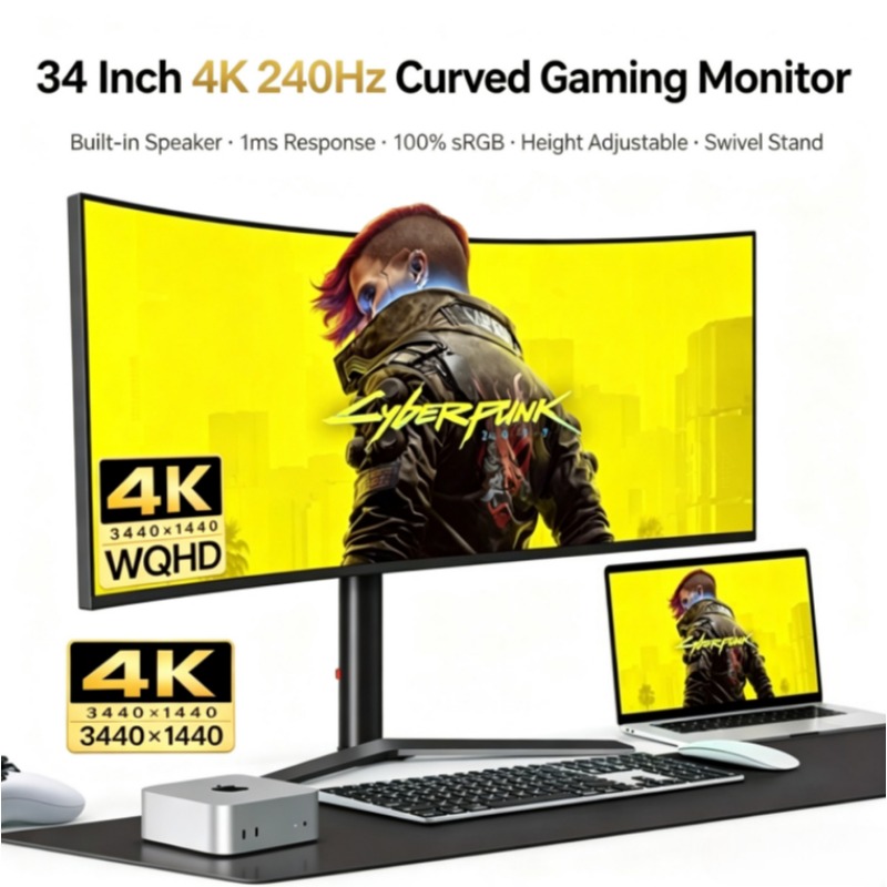 34 inç 4K 165Hz kavisli 21:9HV - Esports Gaming Monitor incelemesi ve fiyatı
