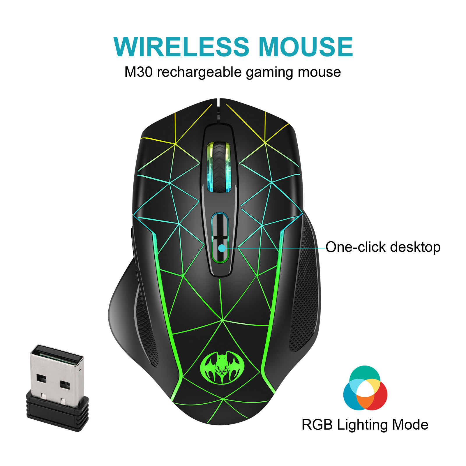 Kablosuz Şarj RGB Işık Efekti  - Esports Gaming Maus incelemesi ve fiyatı
